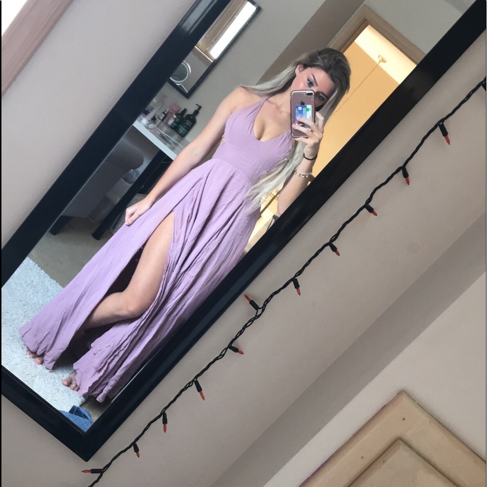 Lille Maxi Dress Free People - Dusty Pink